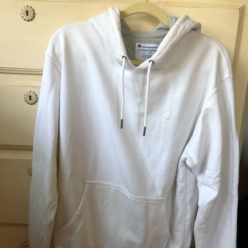 white champion hoodie
